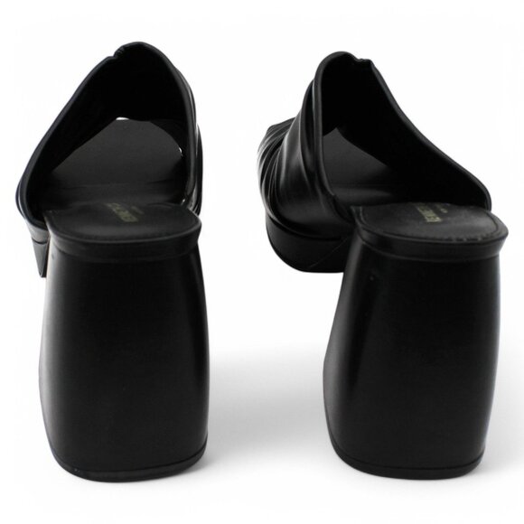 Kenneth Cole New York Womens Black Ruched Padded Anika Open Toe Sculpted Heel Sl - Picture 5 of 5